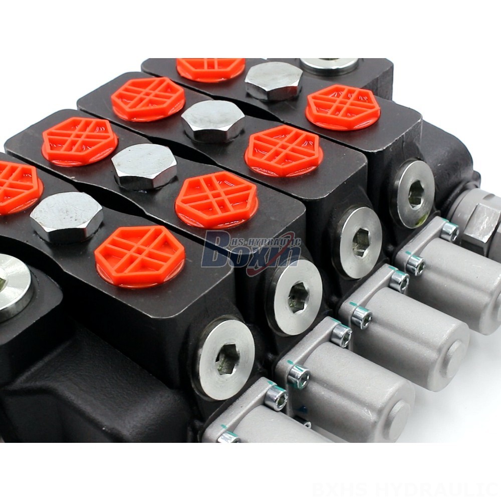 SD8-Electric unloading valve Manual 4 Spool Sectional Directional Valve | Custom Manufacturing detail image